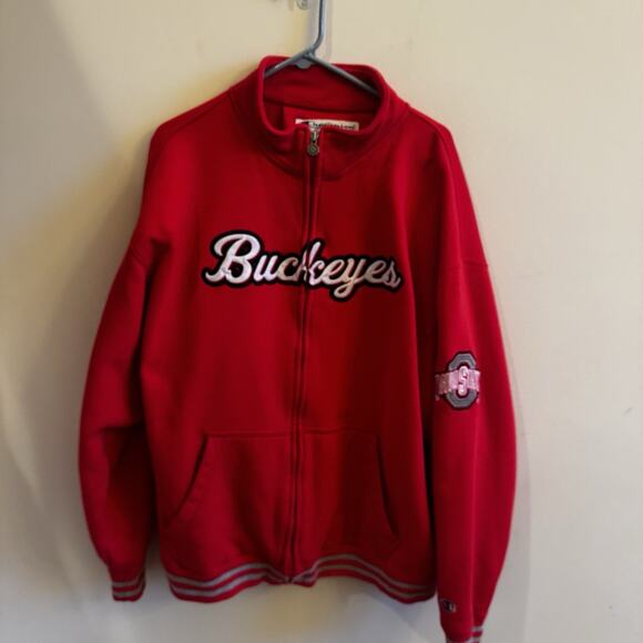 Champion Ohio State Buckeyes Jacket Mens XXL Full Zip Embroidered Brutus Vintage - Picture 9 of 13